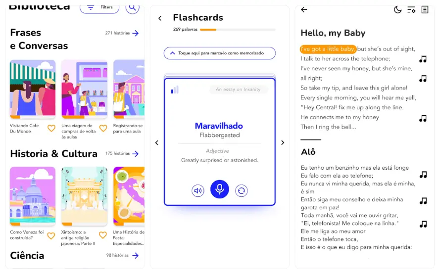 Beelinguapp: aplicativo para aprender inglês