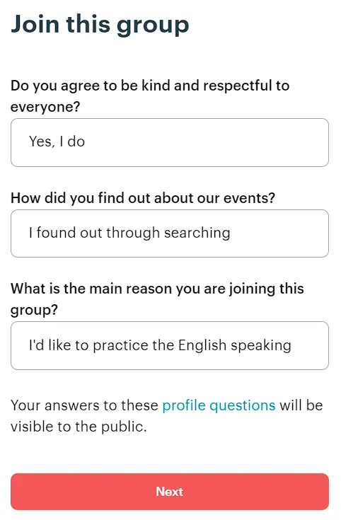 Como usar o Meetup para praticar inglês