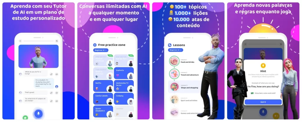 Praktika: aplicativo para aprender inglês