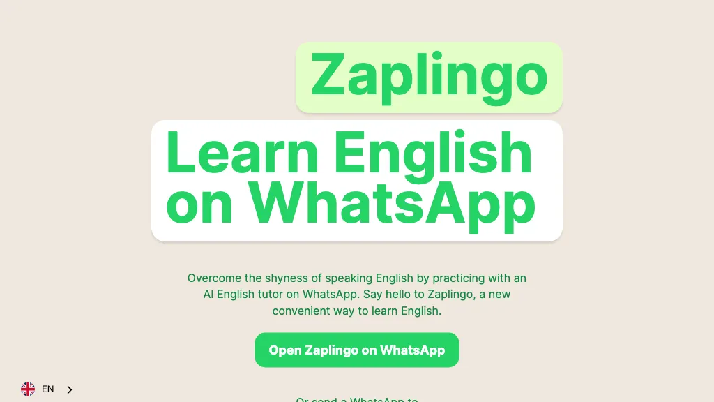 Zplingo: Inteligência Artificial para aprender inglês