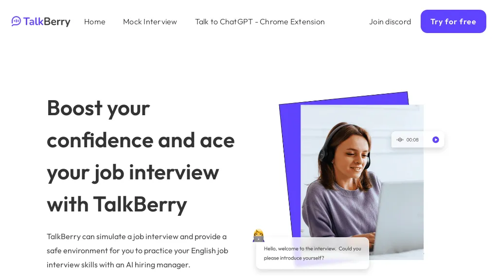 TalkBerry: Inteligência Artificial para aprender inglês