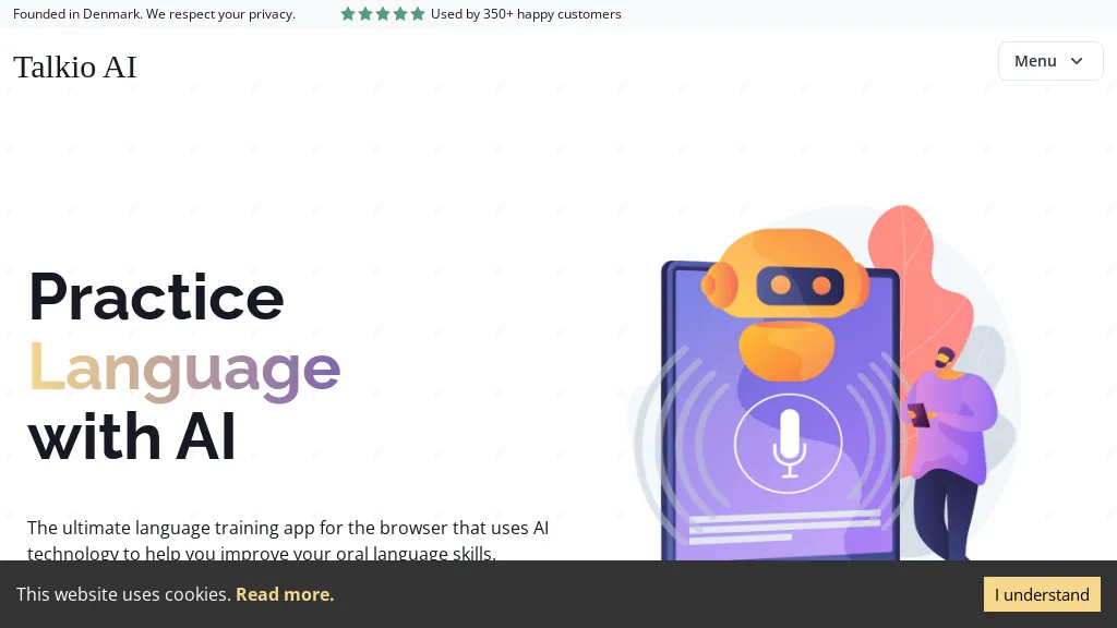 Talkio AI: Inteligência Artificial para aprender inglês